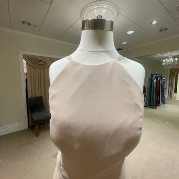 Amsale Bridesmaid Style GB160F/Kenya Color Fawn - Picture 3 of 5